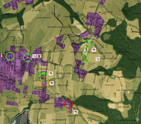 Carte chambre d'agriculture 73-74