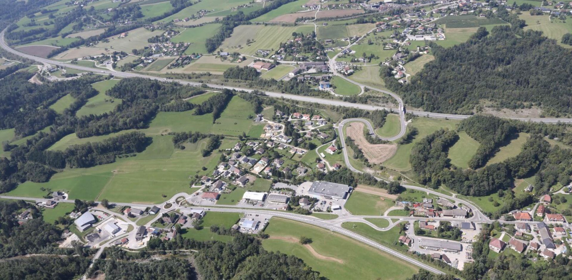 Vue aérienne Groisy Le Plot